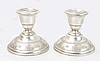 Wallace Rose Point Console Candlesticks