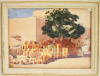 Rene Martin Original Watercolor - Morocco Street Fair 