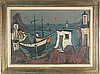 1954 Spanish School Original Oil Painting on Canvas