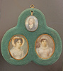 English Miniature Portraits Sir Wm Gregory, Wife and Daugther SOLD