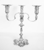 English Sterling Georgian Syle 3 Arm Candleabra