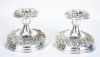 Kirk & Son Sterling Console Candlesticks Repousse