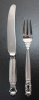 Georg Jensen Sterling Acorn Youth Knife & Youth Fork