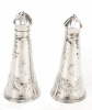 Hand Chased Lebolt Wedding Silver 1913 Sterling Salt & Pepper by Edmund Boker